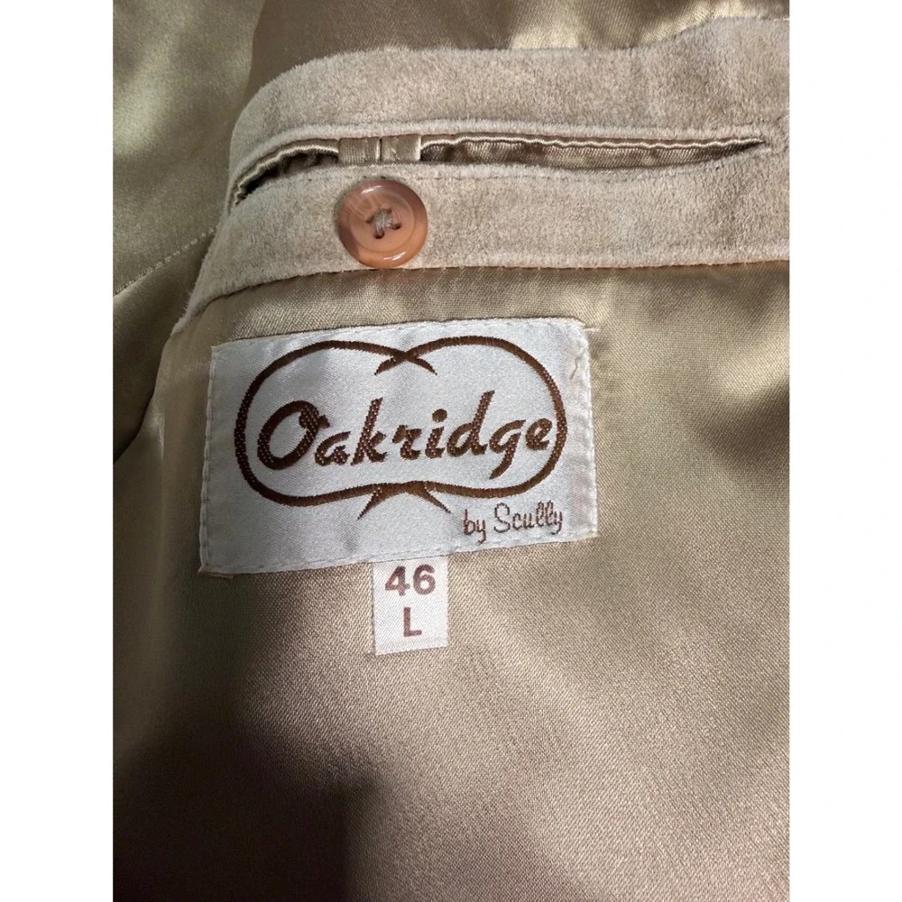 Vintage Tan Suede Leather Jacket Western Ranchwear Cowboy Blazer Quite Luxury XL